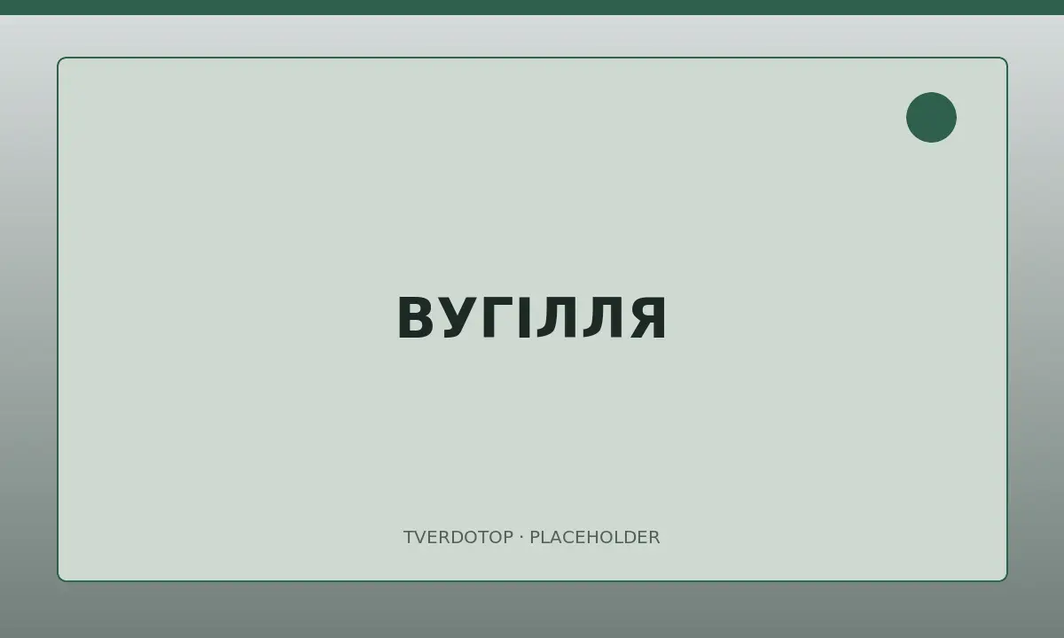Кам'яне вугілля для котла та печі
